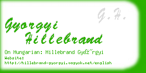 gyorgyi hillebrand business card